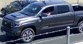 La camioneta Toyota Tundra involucrada en los hechos.
