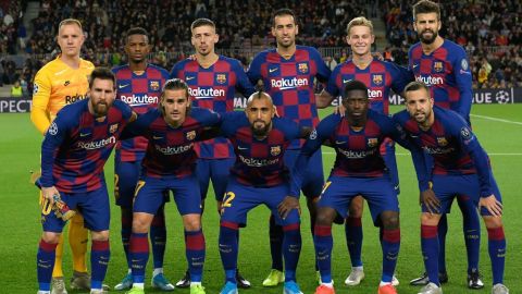 El plantel del Barcelona de la Temporada 2019-20.