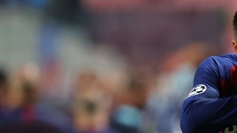 Gerard Piqué en un partido con Barcelona.