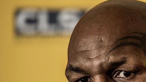 Mike Tyson y su tatuaje en el rostro.