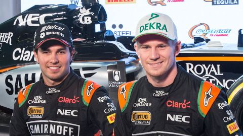 Checo Pérez y Niko Hulkenberg.