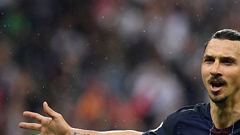 Zlatan Ibrahimovic en su etapa con el PSG.