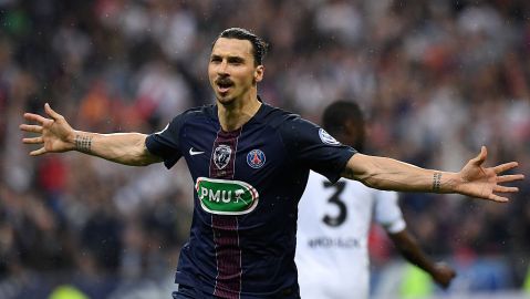Zlatan Ibrahimovic en su etapa con el PSG.