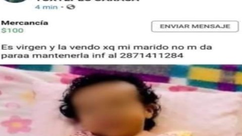 Mujer ofrece en venta virginidad de bebita de su amante por venganza