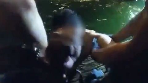 La Policía compartió el video en su cuenta de Twitter.