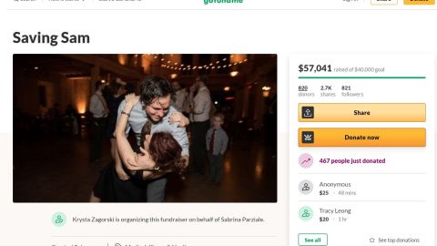 La familia organizó una recaudación de fondos en GoFundMe.