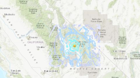 El sismo se registró a las 10:30 de la mañana en el Valle de la Muerte.