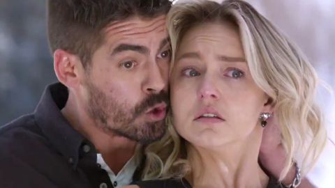 Iván Arana y Angelique Boyer en "Imperio de Mentiras".