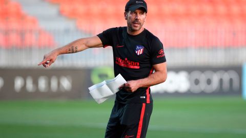 Diego Pablo SImeone, técnico del Atlético de Madrid.