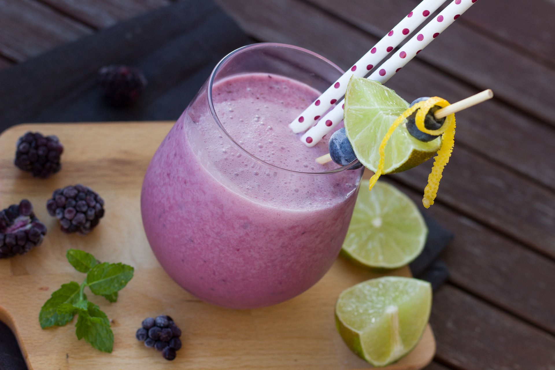 Batido de moras.