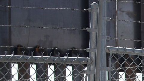 Trump dijo que el muro se está levantando "rápido".