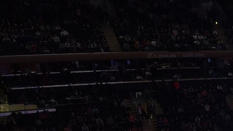 El Madison Square Garden durante el Knicks - Nuggets de la noche del viernes.