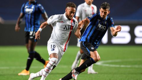 Neymar hizo de todo ante el Atalanta.