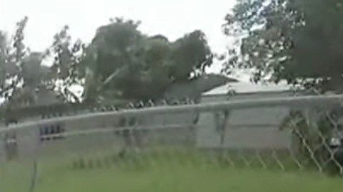 Imagen de la cámara corporal de uno de los agentes de policía del condado de Miami-Dade.