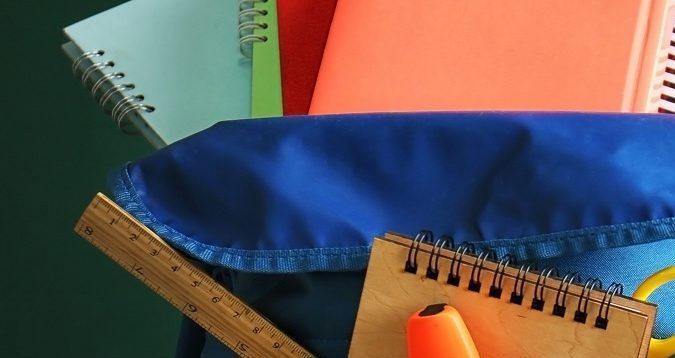 Útiles escolares para volver a clases.