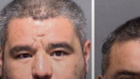 Los sospechosos arrestados.