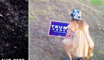 Imágenes de la sospechosa.