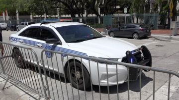 Un vehículo de la policía de la ciudad de Miami.