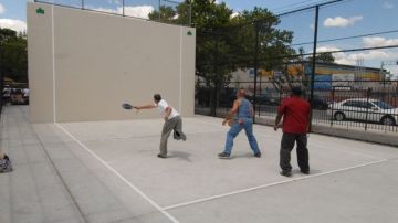 Squash on the handball courts at Robert Venable Park