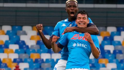 Hirving Lozano se destapó con dos tantos en el duelo contra el Genoa.