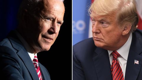 El demócrata Joe Biden y el republicano Donald Trump.