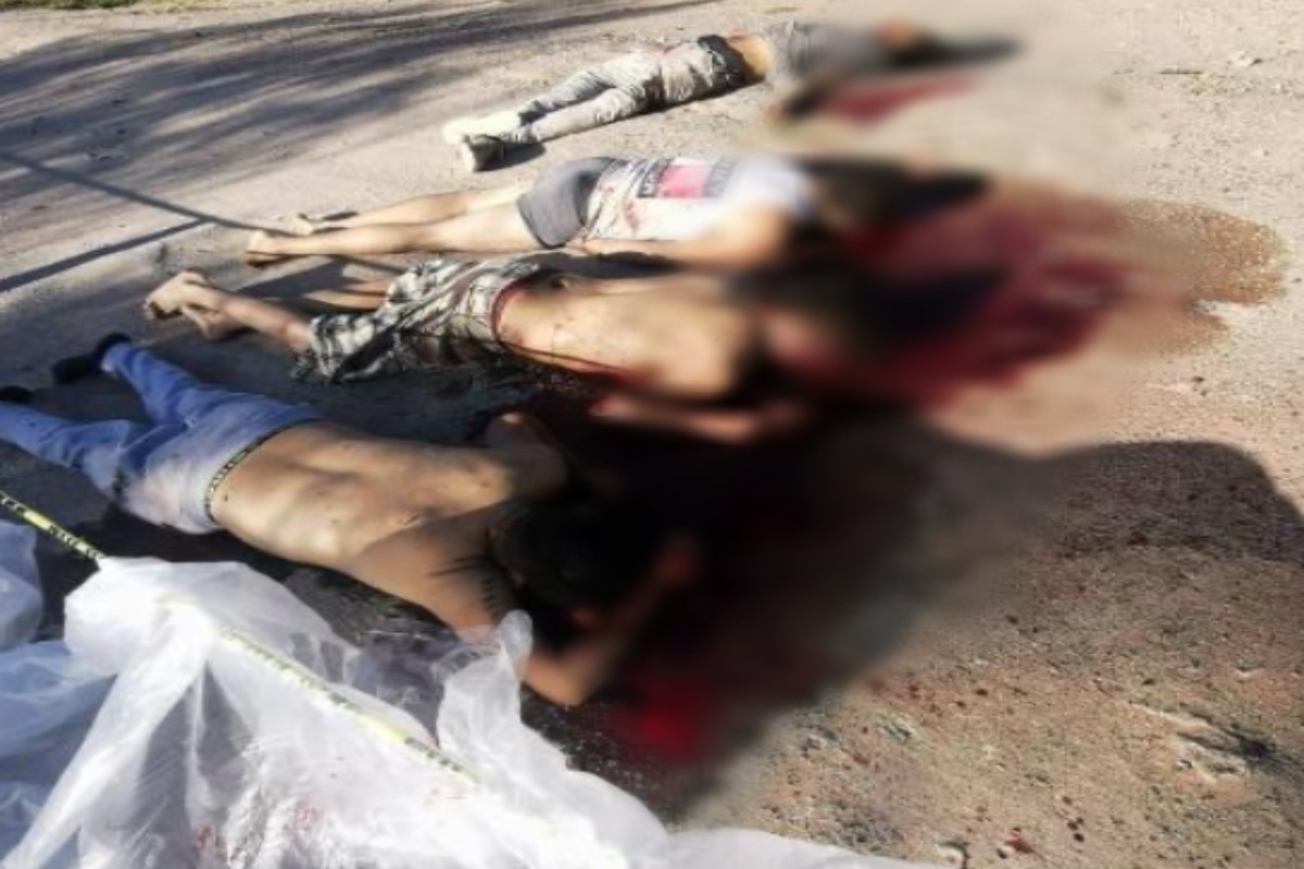 FOTOS: Sicarios matan brutalmente a 5 jóvenes; les dieron el tiro de gracia