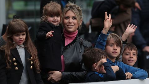 Wanda Nara y sus hijos.