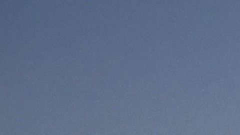 Una multitud se agolpó a las afueras del avión presidencial para escuchar a Trump.