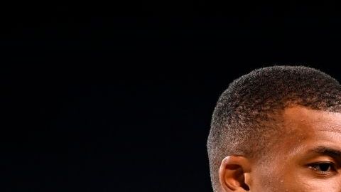 Kylian Mbappé con la selección de Francia.