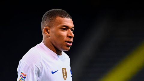 Kylian Mbappé con la selección de Francia.