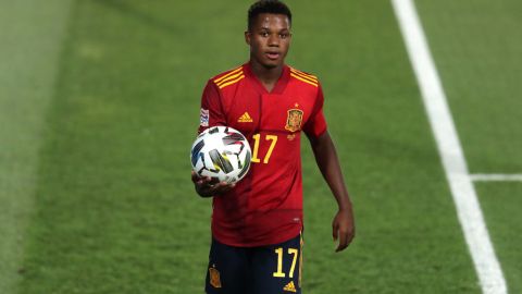 Ansu Fati con la selección española.