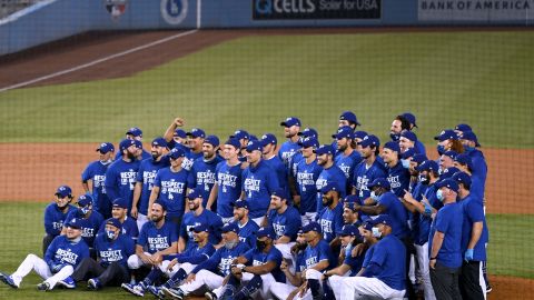 Los Dodgers se tomaron una nueva foto de campeones del Oeste.