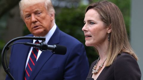 El presidente Trump nominó a la jueza Amy Coney Barrett para ocupar una posición en la Corte Suprema.