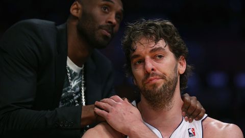 Kobe Bryant y Pau Gasol.