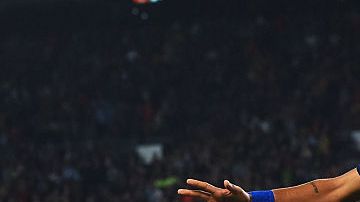 Dani Alves y Neymar en su paso por el FC Barcelona.