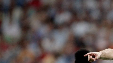 Christoph Metzelder en un partido con el Real Madrid.