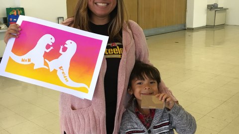 Berenice Pagan junto a su hijo de 5 años. (Suministrada)