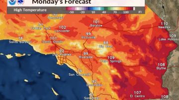Pronóstico del próximo lunes 28 de septiembre en el sur de California.