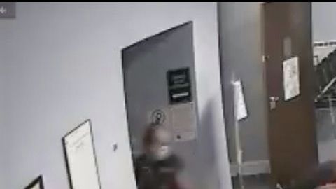 El momento de la fuga del convicto.