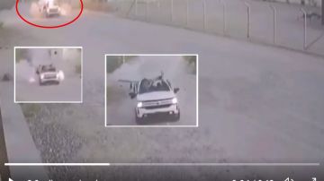 VIDEO: Momento exacto donde estalla camioneta donde viajaba importante narco