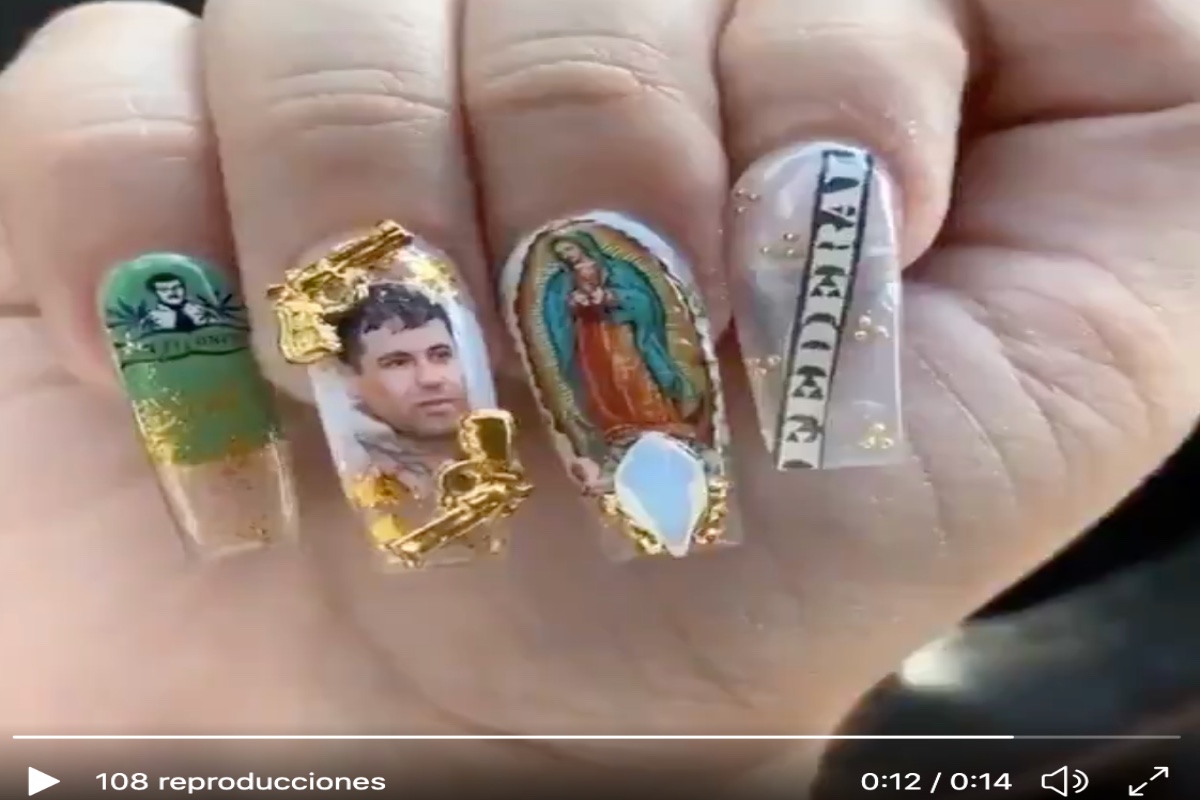 VIDEO: Mujer presume uñas con imagen del Chapo Guzmán y Virgen de Guadalupe  - La Opinión