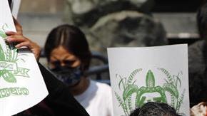 Padres de los 43 de Ayotzinapa.