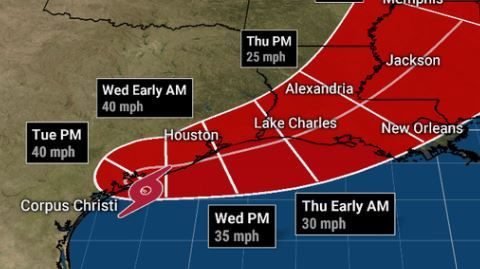 La tormenta tropical Beta ya causa problemas en Texas.