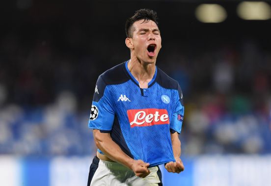 Hirving 'Chucky' Lozano scored again with Napoli and now makes his debut as a scorer in the Champions League.