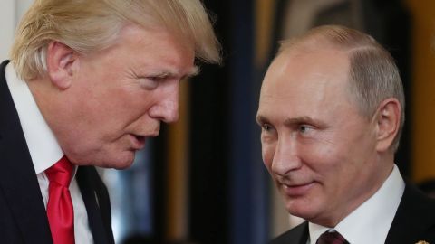 El encuentro entre Trump y Putin fue en Hamburgo en 2017.