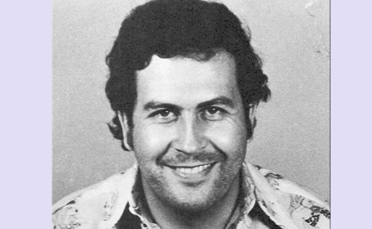 El capo colombiano Pablo Escobar.  