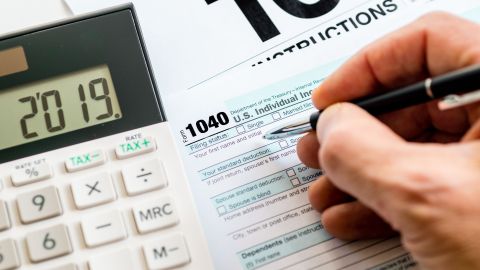 Imagen de uno de los formularios para la declaración de impuestos.
