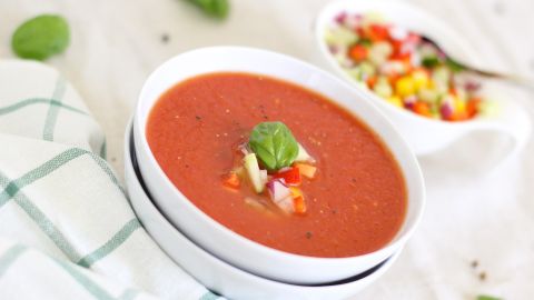Sopa de tomate.