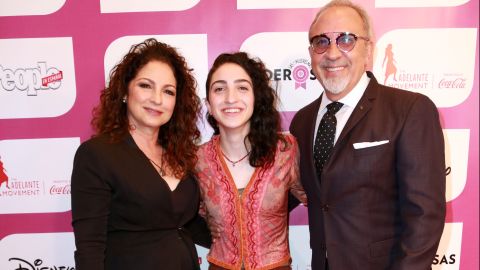 Gloria y Emilio Estefan con su hija Emily Estefan.