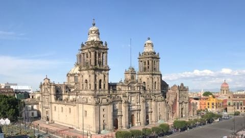 Plantón en el Zócalo en el 2019 contra el gobierno de Obrador.